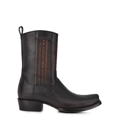 Cuadra Men's Boot in Black Stingray and Bovine Leather 1J2KMA