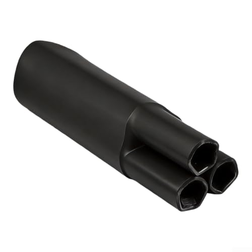 Minhe - Bota de cable termorretráctil de 1 KV, resistente al agua, con relación de encogimiento rápido 2:1, para cables de alimentación de bajo voltaje, color negro, 15,5 mm (3,2)