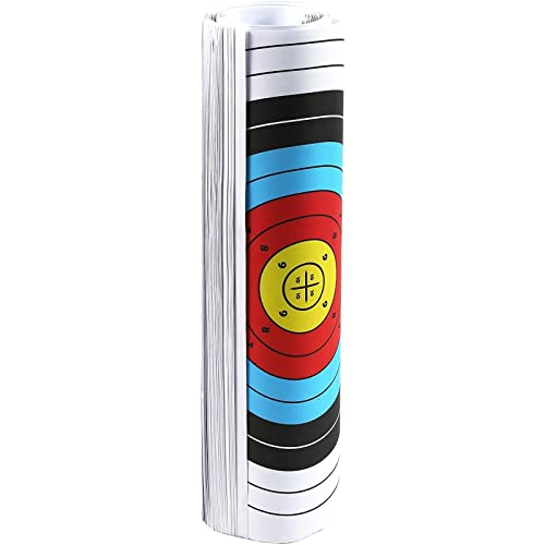 50-Pack Bullseye Large Paper Shooting Range Targets For Pistol Shooting, Bulk Pack For Hunting Accessories, Handguns, Gun Range, Firearms With Colorful Design (10 Rings, 17X17 In) #TOP4