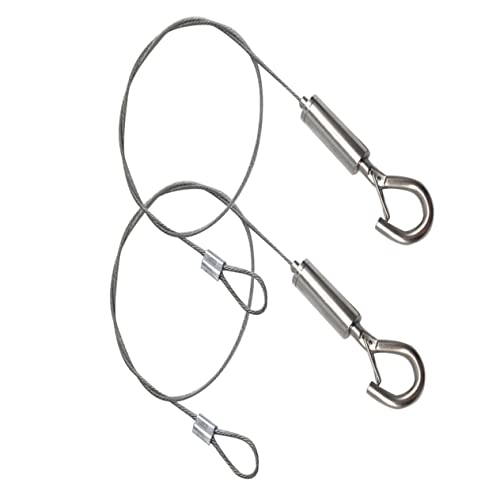 DIYEAH Led Plant Light Hanging Cable 2pcs Wire Rope Hooks with Thread Lock for Suspension Cable Sign Hanging Wire