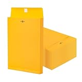 9x12 Expanding Manila Envelopes with Clasp 25 Pack, Goefun 180 GSM Heavyweight Expandable Manilla Folders 8.5 x 11 Letter Size, 1.2'' Expansion, for Home Office Business Storage and Organizing