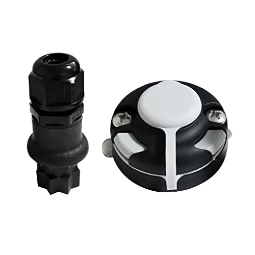 barenx Caiaque náutico de nylon preto barco inflável barco bote base trilho montagem lateral