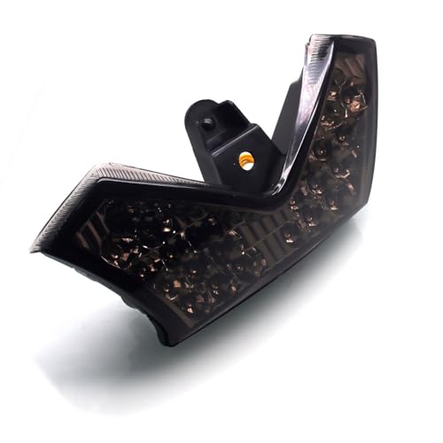 Image of MZS Motorcycle Tail Light LED Integrated for ZX14R ZX14 ZZR1400 2006-2025 | Rear Turn Signal Blinker Running Taillight, Stop Brake Light, Waterproof Dustproof Smoke Lens, Amber Red Dual Color Lamp