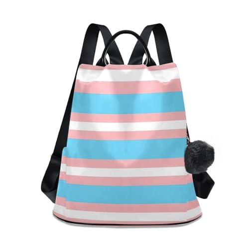 Sac à dos à rayures bleues femme idéal pour le bureau et les sorties