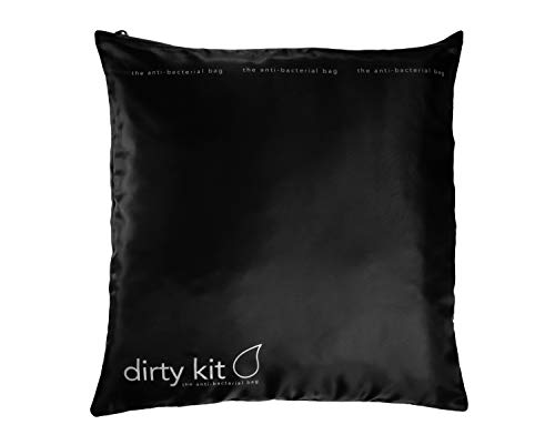Dirty Kit Foldable Antibacterial Bag - Reduces Spread of Odours + Kills 99.99% of Bacteria - Perfect for Gym Bag/Trainers/Shoes - With Secure Zip Closure - As Seen in GQ and Vogue (38cm x 38cm)