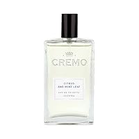 Cremo Citrus & Mint Leaf Eau de Toilette for Men - A Cool, Refreshing Scent with Notes of fresh Mint, Citron, Cedar and Moss - Spray Cologne - 100ml - Fresh Fragrance