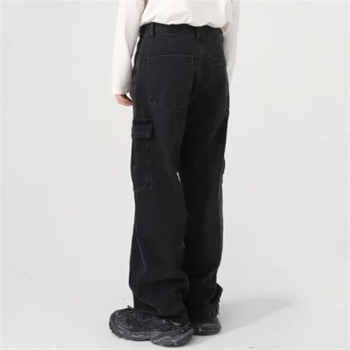 Men Baggy Oversize Cargo Jeans Male Wide Streetwear Hip Hop Pants Loose Denim Pants2