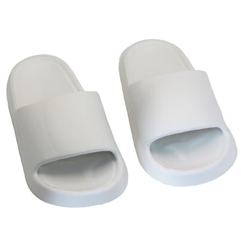 Pillow Slippers for Women and Men, House Cloud Slides Shower Sandals, Cushioned Thick Soft Sole Quick Dry Home Shoes4