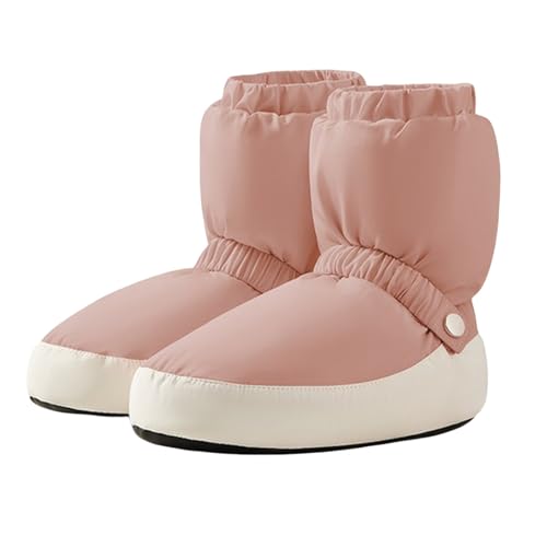KAISUN Stivale Balletto, Warm Up Bootie, Scarpe da Ballo Donna, Dance Stivali Ballo Caldo Stivali Invernali Scarpe Allenamento Riscaldano(Dark Pink,S(36-38))