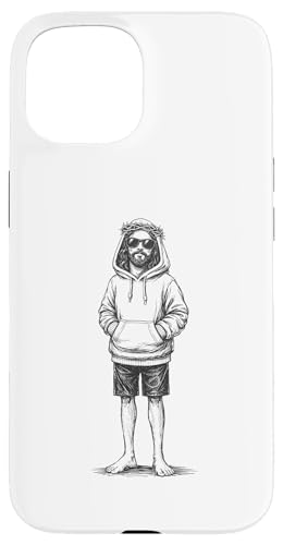 Chill jesus �p�[�J�[ �T���O���X �Ƃ��̊� �X�}�z�P�[�X iPhone 15 �p