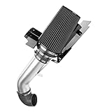 AUTOSITY Cold Air Intake System 4" Black Polished Aluminum High Flow Replacement for 1999-2006 G-M-C