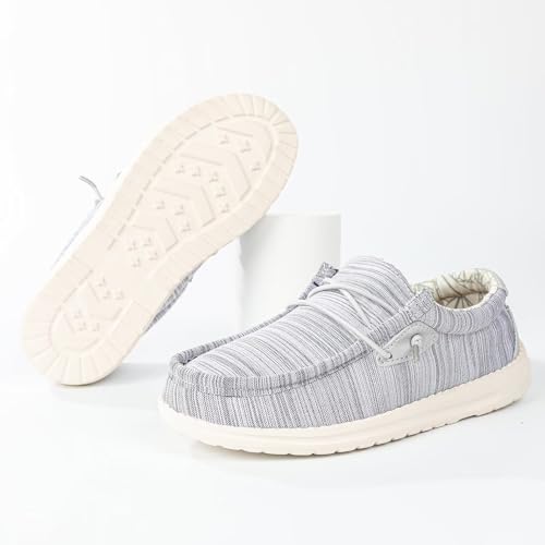 Image of Boys & Girls Slip-on Casual Loafer Kids Canvas Sneakers Toddler Walking Shoes Comfortable & Lightweight (Toddler /Little Kid)