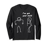 Photo Gallery i got your back stick man figure amicizia sarcastica maglia a manica Photo Gallery i got your back stick man figure amicizia sarcastica maglia a manica