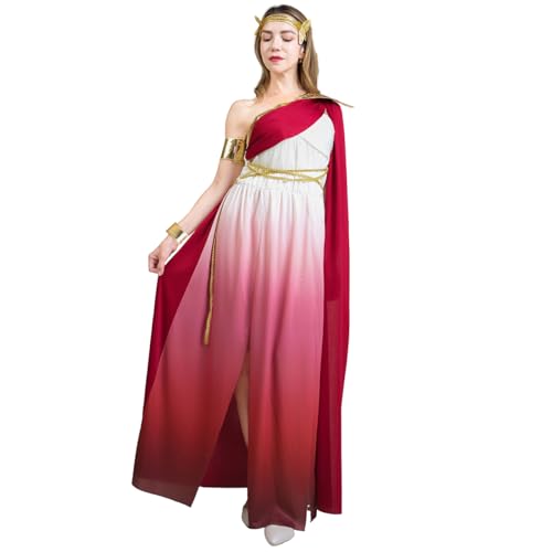 DSplay Greek Goddess Costumes Women Greek Dress Halloween Costume (X-Large)