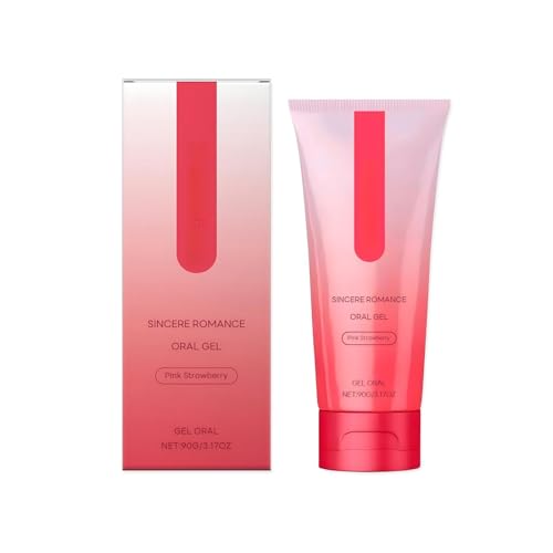 Gel oral rosa fresa: relaja la garganta y frena el reflejo nauseoso - 90 g,1pcs