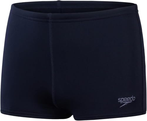 Speedo Jungen ECO Endurance+ Aquashort Badehose | Chlorbeständig | Schnelltrocknend | Stretchmaterial | Recyclingmaterial | Bequeme Passform True Navy 11-12