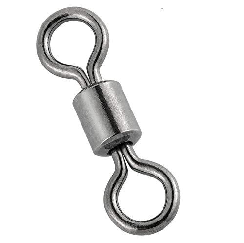 Image of 40 Pieces Rolling Bearing Connector #5 for 32 Kg Barrel Fishing - Stainless Steel 0.13 Inch Dia. Resistant Swivels Tackle Accessories