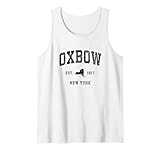 Le design unique Oxbow New York dispose du design sportif sportif classique noir vieilli et un excellent moyen de montrer la fierté patriotique de votre ville natale. Cadeau parfait pour ceux qui aiment son charme et fiers d'être d'Oxbow NY.