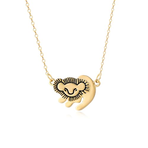 Brave Lion Necklace Courage Freedom Pendant Jewelry African Savannah Inspired Gift for Women Animal...
