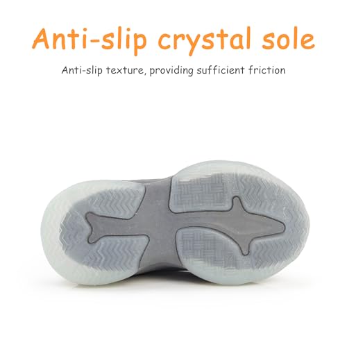 YESKIS Kids Light Up Sneakers for Boys Girls Running Tennis Shoes Lightweight Breathable Led Flashing Fizzzy Athletic Sport, Little Kid and Big Kid4