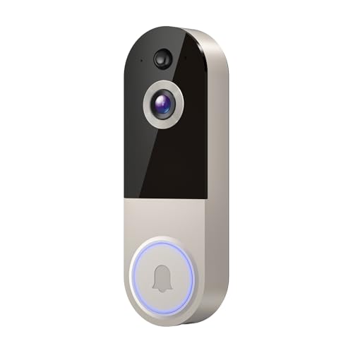 CutePanda Wireless doorbell Camera, Real-time Alarm Function, Two-Way Audio Communication, Cloud Storage, 2.4G WiFi, 108 - Detailed View