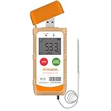 Frigga M2E Reusable Temperature Data Logger with External Probe Multi-Use Digital Refrigerator Thermometer USB 14400 Points High Accuracy Temperature Recorder PDF CSV Report