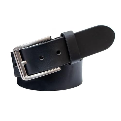 Ceinture en cuir véritable PrimeHide homme marron vieilli casual réglable 122 cm