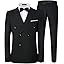 Black-double Breasted-peak Lapel