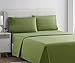 Clara Clark Bed Sheets, Premier 1800 Series 4 Piece Bed Sheet Set, Deep Pocket, Wrinkle, Fade, Stain Resistant, Luxury Soft Bedding Sheets & Pillowcases, Full, Calla Green