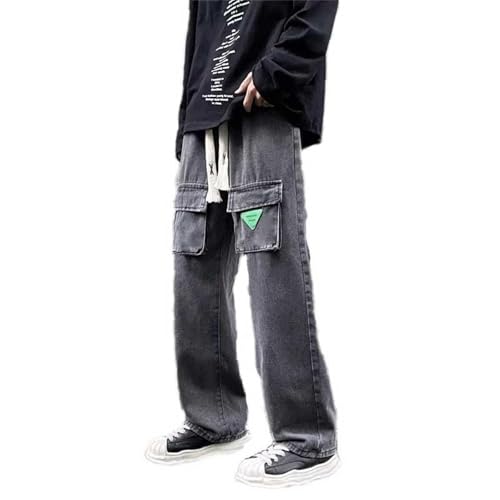 Workwear Jeans Men's Summer Wide Leg Trendy Loose Street Pants Trendy Versatile Casual Pants Big Tall Cargo Shorts for Men