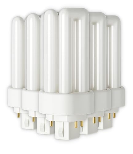 CLAR - Bombilla Fluorescente Gemini T/E 18W 4000K GX24q-2 Luz Blanca Neutra CFL Profesional Tubo Compacto Alto Flujo 4 Pines Reemplazo Iluminación Técnica Cocina Oficina Taller Precisa