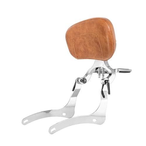 Sissy bar Vulcan VN900 avec porte-bagages et dossier passager argenté
