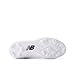 New Balance Kid's 4040 V8 Rubber-Molded Baseball Shoe, White/White, 1.5 M Little Kid