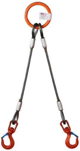 2本吊　ワイヤースリング　2t用 2セット】2本吊り ワイヤスリング 2t用×1.5m スリングセット ワイヤ