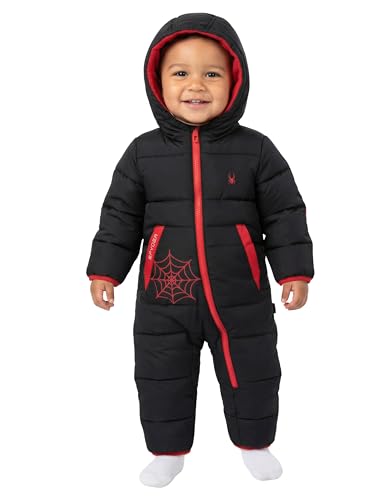 Spyder Baby Snow Suit - Fleece Lined Zip Snow Pram, Baby Snowsuit for Infants for Winter for Boys and Girls, Sizes 0-24M