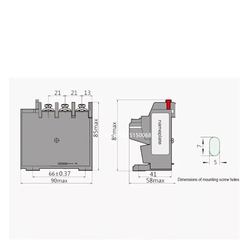 Relé térmico JR36-63 para proteger motores trifásicos contra sobrecorriente 6