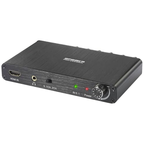 SpeaKa Professional Audio Extraktor [HDMI - Cinch] 3840 x 2160 Pixel, 4096 x 2160 Pixel