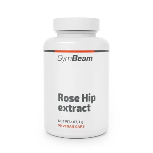 GymBeam Hagebutten Kapseln - Hagebutten Extrakt reich an Bioaktiven Substanzen unterstützt Immunsystem Verdauung Haut Blasen- & Nierengesundheit Rose Hip Vegan & Glutenfrei 90 kaps