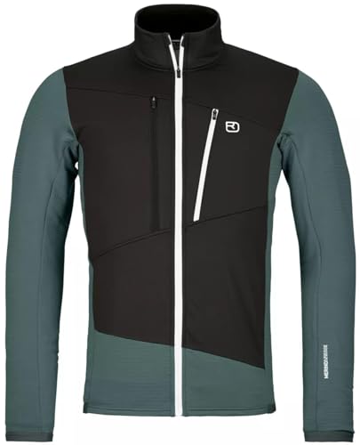ORTOVOX Fleece Grid Jacket M avec régulation thermique active et structure en nid d'abeille