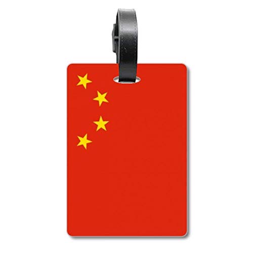Étiquette de bagage Chine élégante en cuir pour valise de grand voyageur