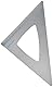 Maped 120421 Zeichendreieck 45 Grad aus Aluminium
