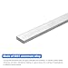 uxcell Square Aluminum Flat Bar, 3/8