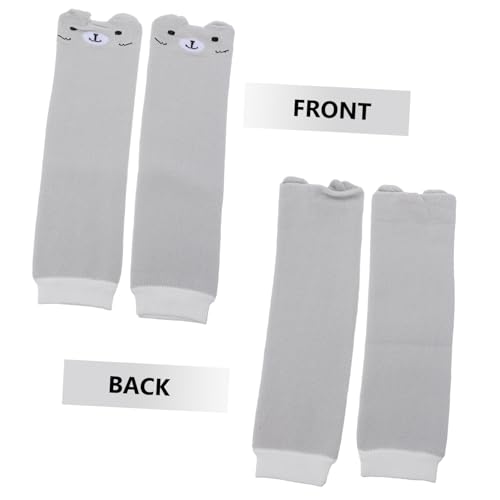 Cartoon Slip Knee Pad Thick Long Leg Warmer for Boy Girl Soft Elastic Pads Eye Bear for Comfortable Crawling Warmth4
