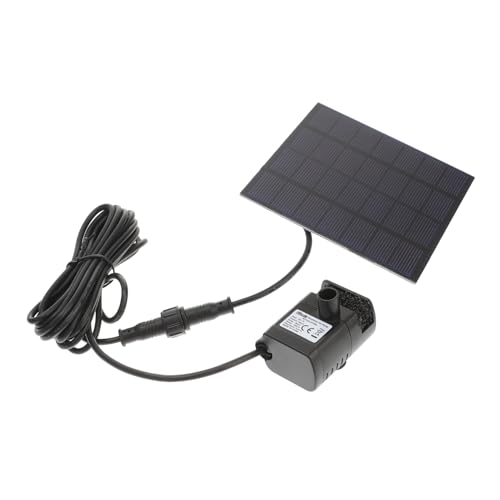 Sosoport 0.8W Solarbetriebene Wasserpumpe H für Gartenbrunnen Tauchpumpe Kunststoff für Teich und