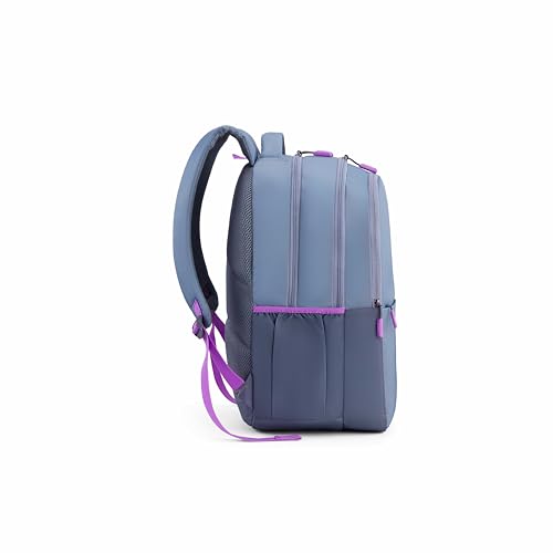 Image of American Tourister Lit | 36 Ltrs | 3 Compartments | Bottle Pocket | Ergonomic Padded Back Panel & Shoulder Straps | Secondary School Backpack | 1 Year International Warranty | Greenish Grey