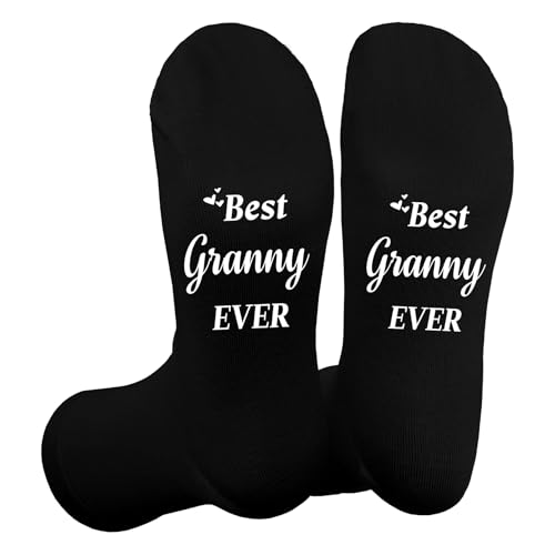 Granny Gifts,Birthday Cozy Special Best Retirement Thoughtful Practical Christmas Valentines Sentimental International Womens Day Mothers Day Personalised Gifts for Granny from Grandchildren Socks