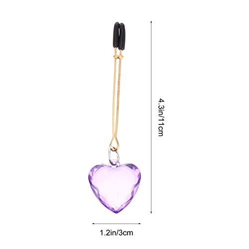 ARTIBETTER Braçadeira de Mamilo Coração Clipe de Leite Clipe de Mamilo Clipe de Clitóris Joias de Ma