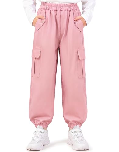Pantalón cargo niñas de algodón suave con bolsillos 6-13 años 1