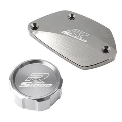 Bouchon réservoir liquide frein CNC gris pour moto BMW S1000R et S1000XR
