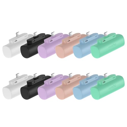 Miady 12-Pack 5000mAh Mini Portable Charger with...